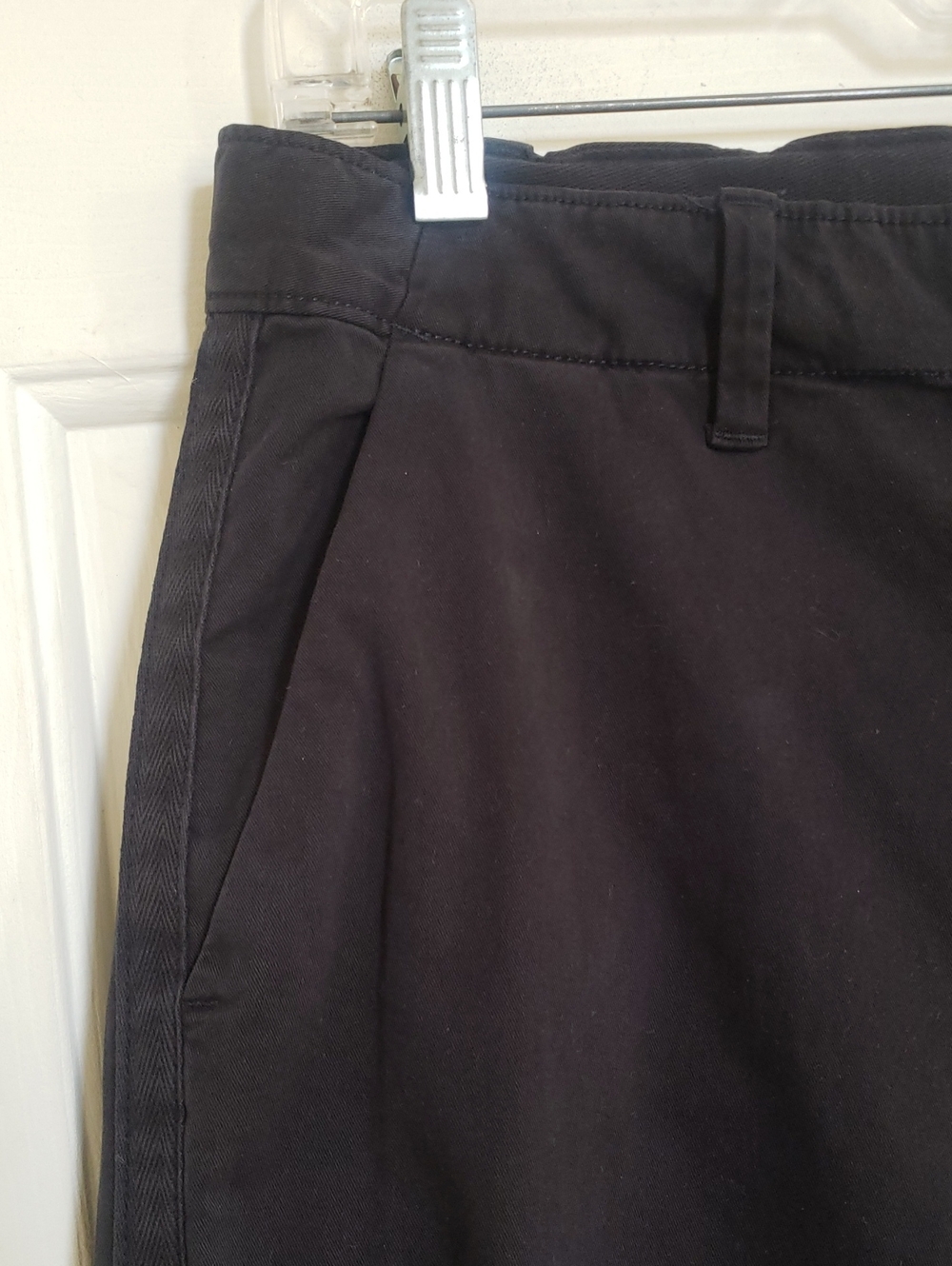 GAP Black Girlfriend Chino Pants Satin Tuxedo Stripe 10 Tall NWT - Picture 9 of 14